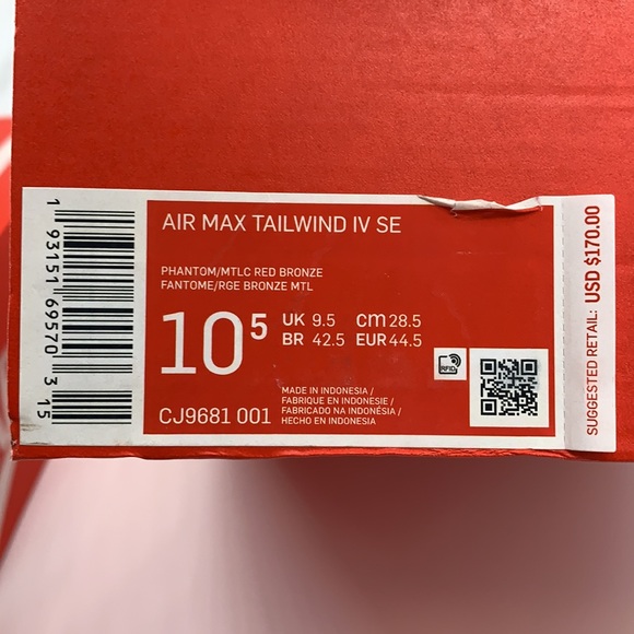 Air Max Tailwind IV SE - Picture 11 of 11